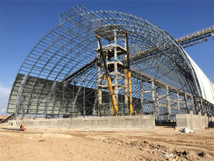 海东煤机油桶翘工程网架